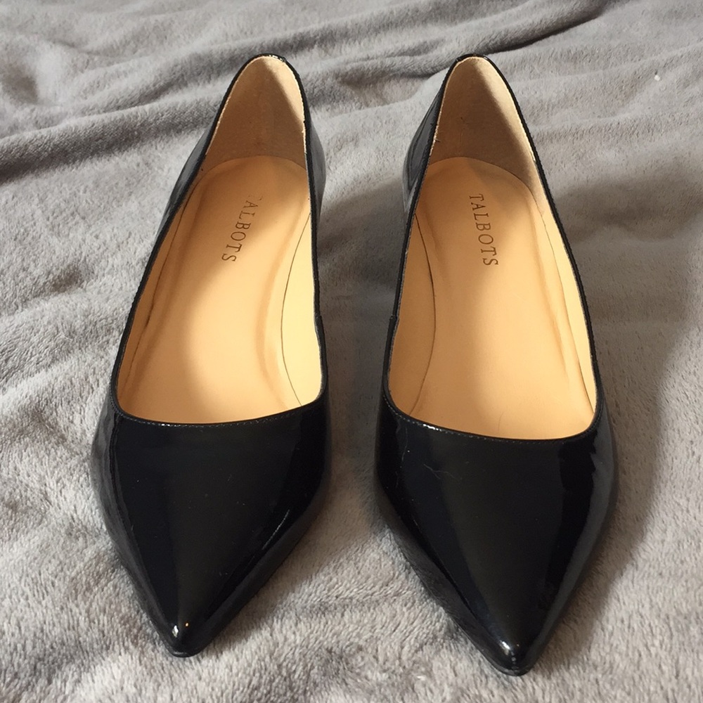 Black Talbots kitten heels